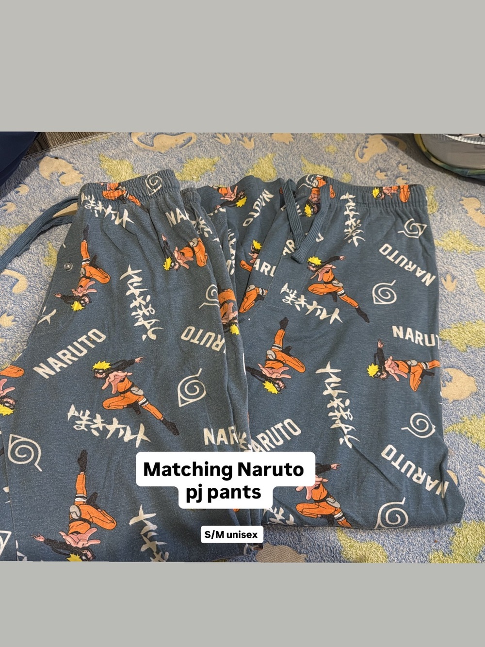 Set of 2 Naruto Navy Blue unisex small and medium